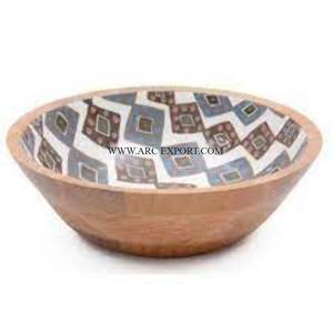 Plateau et bol en bois de grande taille pour hôtels avec poignée de créateur Offre Spéciale tendance Plateau de nourriture ovale de luxe de qualité supérieure - Product Image 6