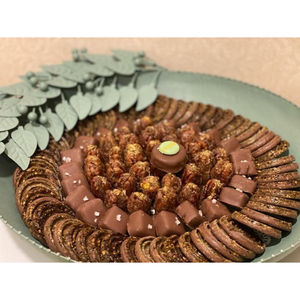 Bol à Chocolat en Métal Moderne Écologique Plateau de Service Décoratif en Métal Vert Créatif pour les Mariages et Occasions Spéciales - Product Image 5