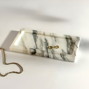 Vente directe d'usine exclusif moderne marbre plateau de noël haute qualité vacances plateau décoratif expédition rapide meilleur prix chaud - Product Image 5