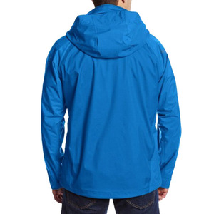 2024 Unisex logotipo personalizado a prueba de viento chaqueta con capucha impermeable al aire libre senderismo Casual moda cortavientos bordado Stand letras - Product Image 6