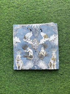 100% algodón al por mayor indio hecho a mano tela de algodón Jaipur Sanganeri Animal estampado tela materia prima vestido tela de alta calidad - Product Image 6