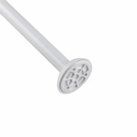 Connecteur de tringle de douche en alliage d'aluminium en forme de U, blanc, pour tringle de rideau de salle de bain