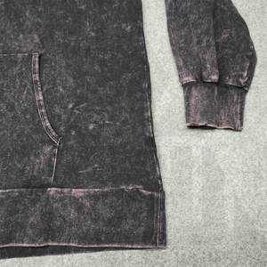 Sudadera Extra Grande con Lavado Ácido Premium para Mujer, Tejido de Felpa para Invierno, Cordones de Contraste en la Parte Delantera, Color Personalizable - Product Image 3