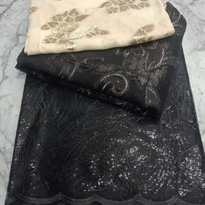 Hot Selling HABITU ENTERPRISES Faransawi Wedding <b>Dress</b> High Quality 100% Silk Fabric Woven Breathable Medium <b>Weight</b> Multicolor - Product Image 1