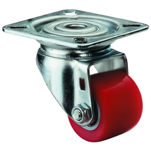 Ruedas Giratorias de Poliuretano de 35 mm para Muebles, Capacidad de Carga de 100 kg, con Placa de Montaje, Diámetro de Rueda de 35 mm - Product Image 3