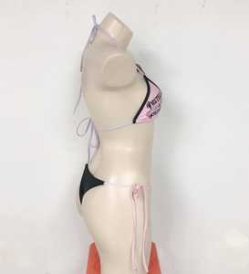 Wholesale Customized Made Women's Bikini Sets Black Color Two Piece Sets Sports <b>Swimming</b> Beach Wear Suits - Product Image 2