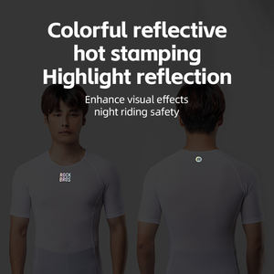 ROCKBROS-Chemise légère à manches courtes pour <span class=keywords><strong>homme</strong></span>, avec base de mèche, séchage rapide, débardeur de vélo d'été - Product Image 5