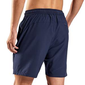 กางเกงขาสั้นใส่ออกกำลังกายผู้ชาย5นิ้วเอวยางยืดสำหรับผู้ชายกางเกงขาสั้นใส่ออกกำลังกายแห้งเร็วสีพื้นติดโลโก้ได้ตามต้องการ - Product Image 6