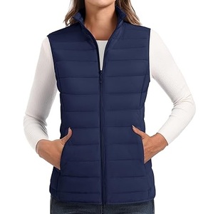 Nouvelle veste matelassée en toile sans manches unisexe d'hiver personnalisée OEM pour l'extérieur, imperméable, respirante, coupe-vent, logo frontal - Product Image 1