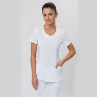 Survêtement d'allaitement personnalisable de haute qualité gommage d'infirmière femmes et unisexe à la mode imprimé haut costume de gommage modèle OEM