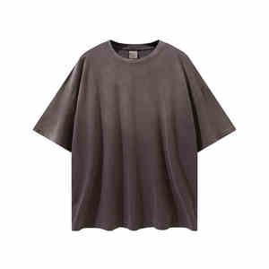 เสื้อยืดผ้าฝ้ายหนาสำหรับผู้ชายตามสั่งลายกราฟฟิกแอซิดไซส์ใหญ่พิเศษไซส์ใหญ่พิเศษสไตล์วินเทจ - Product Image 6