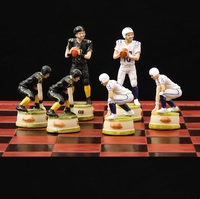 Jeu d'échecs thème résine football