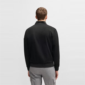 Sweat-shirt unisexe décontracté à fermeture éclair pour vêtements de travail Sweat-shirt en coton doux avec un design simple Sweat-shirt surdimensionné à la mode - Product Image 4
