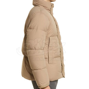 Chaquetas de invierno de burbujas con cuello levantado de nuevo diseño para hombre, chaquetas de invierno de mangas largas con cremallera completa para hombre - Product Image 3