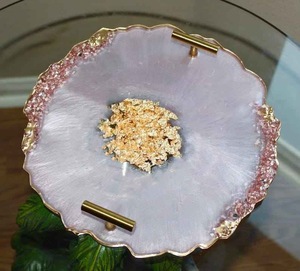 Resin Decorative <b>Tray</b> in Multiple Colors Round Shape Home Decor Resin <b>Tray</b> High Quality - Product Image 4