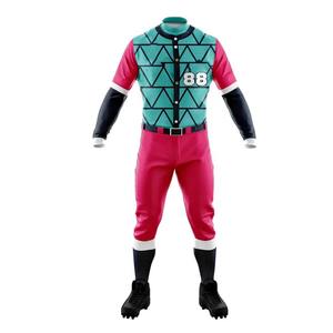 Customized Casual Sports Wear Baseball Uniform for Men and Adults Top Design Customized <b>Print</b> Baseball Jersey with Pants <b>Sets</b> - Product Image 2
