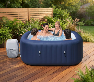 Nuevo Jacuzzi Inflable Portátil para Exteriores Azul con Bomba Eléctrica para 4 Personas - Product Image 3