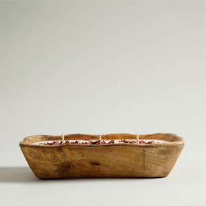 Vintage New Arrival Home Table Decoration Mango Wooden <b>Candle</b> Dough Bowl Natural Finished Customized Size at Acceptable Prices - Product Image 3