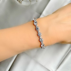 Best Quality Classic Style Jewelry 925 Sterling Silver Handmade White Topaz Gemstone <b>Bracelet</b> Jewelry 925 Solid Silver <b>Bracelet</b> - Product Image 4