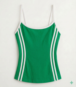Women's Front Customizable Eco-Friendly Breathable Knitted Skinny Tank Top Spandex Cotton Material Casual Streetwear <b>Strapless</b> - Product Image 5