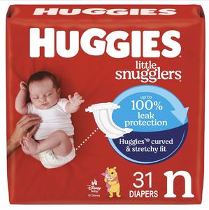 Couches pour bébés Huggies, toutes tailles, prêtes à être expédiées, Newborn, Little Snugglers, Little Movers, Natural Care Sensitive Baby - Product Image 3