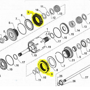 Trasmissione disco frizione Kit 87705458 445639 a1 per il caso <span class=keywords><strong>New</strong></span> <span class=keywords><strong>Holland</strong></span> - Product Image 1