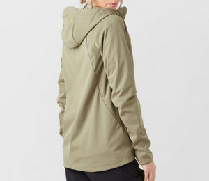 Chaqueta cortavientos Softshell personalizada para mujer nueva poliéster/algodón/nailon sólido impermeable con capucha calentada para uso al aire libre - Product Image 2