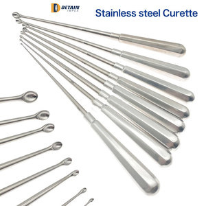 Curettes orthopédiques en os en acier inoxydable, ensemble d'instruments chirurgicaux réutilisables manuels de haute qualité - Product Image 2