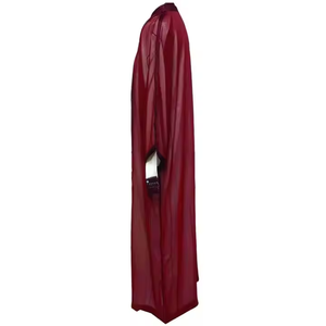 Elegante Thobe Musulmán Tradicional Ligero para Hombre, de Poliéster, Largo hasta el Suelo, Manga Larga, Vintage, Bordado, Ropa Cultural - Product Image 3