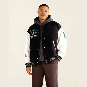 Veste de sport d'hiver unisexe de haute qualité, uniforme de baseball décontracté personnalisé, veste de style bomber universitaire avec col montant - Product Image 1