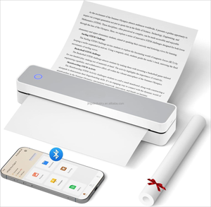 Impresora Térmica Portátil, Inalámbrica para Viajes, Impresora sin Tinta Bluetooth de 300DPI Compatible con Papel Térmico de 8.5\" X 11\" A4 y A5 para el Hogar - Product Image 1