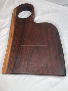 Planche à découper pour fromage KALATRI, en bois d'acacia naturel, écologique, lavable au lave-vaisselle, élégante, durable, avec poignée - Product Image 3