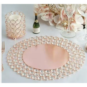 อุปกรณ์เสริมโต๊ะกลางโต๊ะแท่นชาร์จแผ่นสมบูรณ์แบบการตั้งค่าสถานที่ตกแต่งโต๊ะอันเดอร์เพลท - Product Image 1