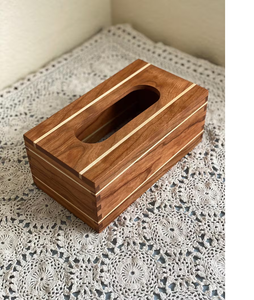 Porte-mouchoirs en bois poli de qualité supérieure pour les maisons de luxe offrant un look chic et un accès pratique aux mouchoirs en papier - Product Image 2