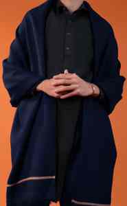 Men's Elegant Winter <b>Wool</b> Shawl Breathable 300g Soft Warm Traditional Solid Color Formal <b>Wrap</b> - Product Image 4