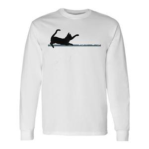 T-shirt promozionale a maniche lunghe Caturday Cat - Product Image 1