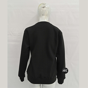Venta al por mayor de sudaderas de cuello redondo de manga larga sin capucha de alta calidad de gran tamaño transpirable ropa de calle en blanco sudaderas de mujer - Product Image 4