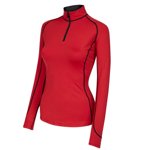 Chemises de compétition d'équitation pour femmes personnalisées, quatre saisons, protection solaire, col boutonné, sous-vêtement d'équitation - Product Image 3