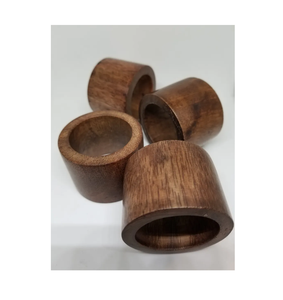Servilletero de madera de forma redonda hecho a mano indio restaurante más exigente para decoración superventas - Product Image 5