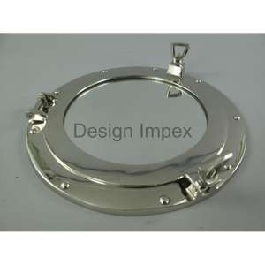 Haute brillant poli hublot bateau miroir nautique rond mur miroir métal artisanat décor à la maison pour intérieur argent bateau miroir - Product Image 3