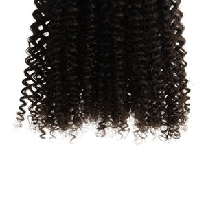 Extensiones de Cabello Rizado Orgánico de 10 Pulgadas con Clip, Fibra Resistente al Calor, Estilo Ondulado Jerry Curl - Product Image 2