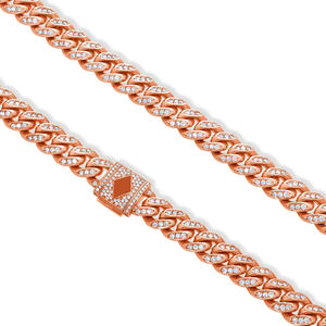 Radiante 14K oro Moissanite collar E Color corte brillante VVS2 claridad estilo Hip Hop elegante joyería fina proveedor en línea - Product Image 2