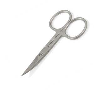 Tijera alemana de acero inoxidable para uñas con borde afilado, hoja curva, acabado de arena, cutícula, belleza, Tijera para el cuidado de las uñas - Product Image 3
