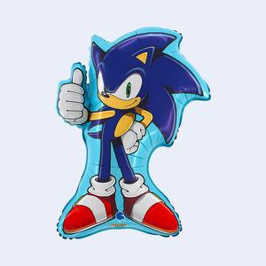 Globo de Aluminio Sonic de 84 cm, Decoración para Fiestas, Bolsa de 2 Piezas - Product Image 1