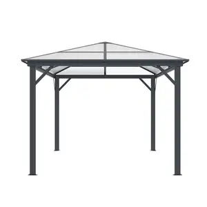 OEM/ODM Customized Manufacturers Waterproof Garden SPA Aluminum Gazebo Automatic Louver Roof Garden Pergola with Roller Blind