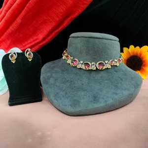 Ensemble de collier de qualité supérieure élégant et moissanite diamant comme brillant mélange de style moderne et de luxe idéal pour les occasions spéciales - Product Image 5