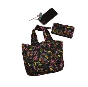 Ladies Eco-Friendly <b>Tote</b> Cotton Canvas <b>Bag</b> Long-Handle Multi-Purpose Beach Shopping <b>Bag</b> Zipper Custom Size Screen Printed - Product Image 1