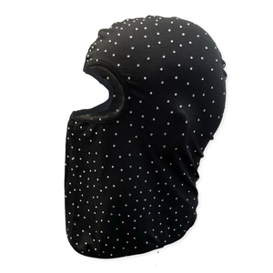 Masque de ski personnalisé avec strass sur toute la surface, 3 trous, tricoté pour l'hiver, thermique, coupe-vent, balaclava, chapeau chaud unisexe - Product Image 6
