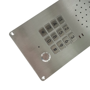 Intercomunicador de Acero Inoxidable con Altavoz y Micrófono para Control de <span class=keywords><strong>Acceso</strong></span> en Fábricas, con Botón Único de Activación - Product Image 2