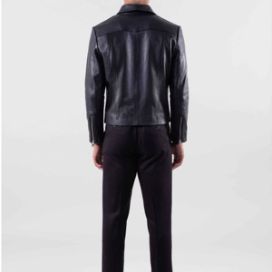 OEM High Quality Vintage <b>Genuine</b> Cowhide Leather Jacket New Custom Style Varsity Jacket 2024 - Product Image 6